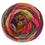 Lana Grossa Colorissimo 219 Grå/Mørkebrun/-violet/Rødviolet/Orange/Rød/Gul/Lysegrøn/Pink/Mintgrå/Koral