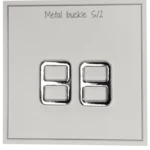 Go Handmade Metal Spænde 25x19 mm, Sølv