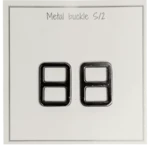 Go Handmade Metal Spænde 25x19 mm, Mørkegrå