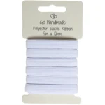 Go Handmade Elastik Bånd: 5 m x 10 mm, Hvid