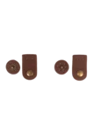Go Handmade Taskelukning med trykknap: Brun/bronze