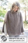 262-33 Sheltering Cloud Poncho by DROPS Design
