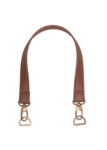 Go Handmade Taskehank med Lobsterlås med D-ring: 50 x 2,5 cm, Brun/Bronze