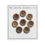 Go Handmade Træknapper med hjerter (8 stk): 15 mm