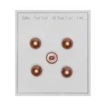 Go Handmade Perleknapper: Halvrund, Pastel brun