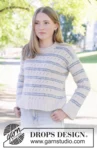 266-27 Harbour Stripes Sweater by DROPS Design