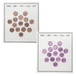 Go Handmade Glitterknapper 9 mm