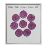 Go Handmade Glitterknapper Pink