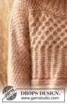 235-1 Cracked Walnuts Sweater by DROPS Design