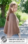 272-19 Forest Fall Poncho by DROPS Design — 1