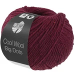 Lana Grossa Cool Wool Big Dots 104 Burgunder