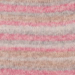 DROPS Fabel Long Print 623 Rosa tåge