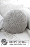 Sand Tracks Pillow by DROPS Design
