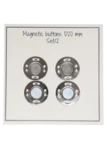 Go Handmade Magnetknapper 20 mm (2 stk): Sølv