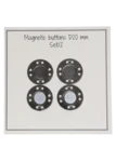 Go Handmade Magnetknapper 20 mm (2 stk): Grå