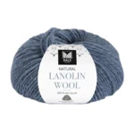 Dale Natural Lanolin Wool 1448 Denim meleret