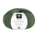 Dale Natural Lanolin Wool 1449 Oliven meleret