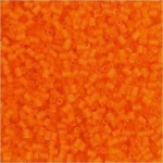 Rocaiperler, Rørperler 1,7 mm Transparent orange