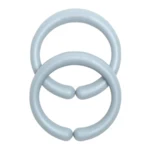Go Handmade Ring Link 6 cm, 2 Stk. Grå/Blå