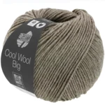 Lana Grossa Cool Wool Big 1626 Gråbeige meleret