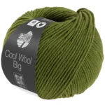 Lana Grossa Cool Wool Big 1706 Oliven meleret