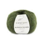Katia Alpaca Silver 272 Mørkegrøn-sølv