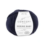 Katia Concept Merino Baby 005 Meget mørk blå