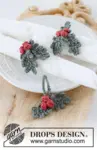 0-1588 Holly Napkin Rings by DROPS Design