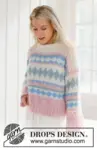 231-60 Berries and Cream Sweater by DROPS Design
