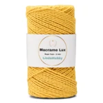 LindeHobby Macrame Lux, Rope Yarn, 2 mm 07 Gul