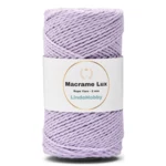 LindeHobby Macrame Lux, Rope Yarn, 2 mm 14 Lys lilla