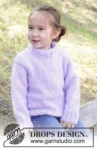 47-2 Smiling Lavender Sweater by DROPS Design