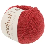 Lana Grossa Landlust Soft Tweed 180 132 Jordbærrød meleret