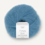 Sandnes Tynn Silk Mohair 6042 Mørk himmelblå