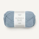 Sandnes Alpakka Silke 6041 Støvet Blå