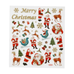 Stickers, Jul, 15 x 16.5 cm, 1 ark Julemand og rensdyr