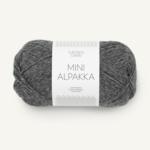 Sandnes Mini Alpakka 1053 Mørk gråmeleret