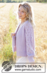 250-6 Afternoon in Provence Cardigan by DROPS Design