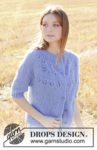 250-40 Floral Lake Cardigan by DROPS Design