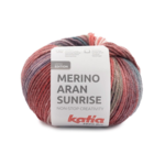 Katia Merino Aran Sunrise 309 Lilla-Grøn-Rød