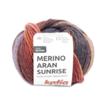 Katia Merino Aran Sunrise 302 Blå-Orange-Rød