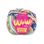 Katia Wow Chunky Boom 307 Blå-turkis-orange