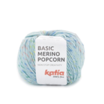 Katia Basic Merino Popcorn 205 Lys himmelblå-multifarvet