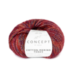 Katia Concept Cotton-Merino Tones 303 Petrol-okker-burgunderrød