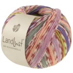 Lana Grossa Landlust Die Sockenwolle 826 Fersken/Lilla/Forårsgrøn/Violet/Grå/Creme/Terracotta