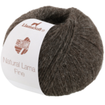 Lana Grossa Natural Lama Fine 115 Sortbrun