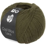 Lana Grossa Cool Wool Lace 70 Grønbrun