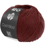 Lana Grossa Cool Wool Mélange 1500 Vinrød meleret