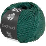 Lana Grossa Cool Wool Mélange 1505 Mørkegrøn meleret