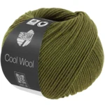 Lana Grossa Cool Wool Mélange 1506 Oliven meleret